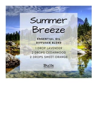 Summer breeze diffuser recipe