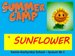 SUNFLOWER
Kamin-Kashyrskyi School – lyceum № 1
 