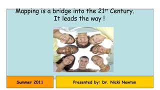 Summer 2011 Presented by: Dr. Nicki Newton Mapping is a bridge into the 21 st  Century.  It leads the way ! 