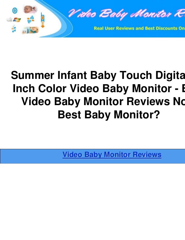 double video baby monitor