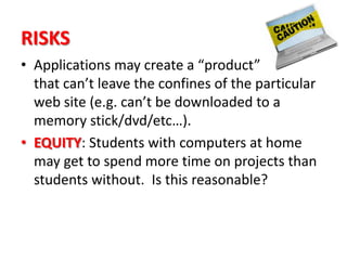 Benefits (for me) of Utilizing Web ResourcesKids are “Digital Natives”. 