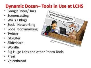 We exist in an environment of collaboration and sharing of ideas. RISKSApplications go up and down.Applications get bought out and change their focus.Web applications sometimes allow students to interact with other people online.  Most tools have privacy settings to keep minors safe.Students’ privacy should be considered.  Some tools can be completely private, but others not.  