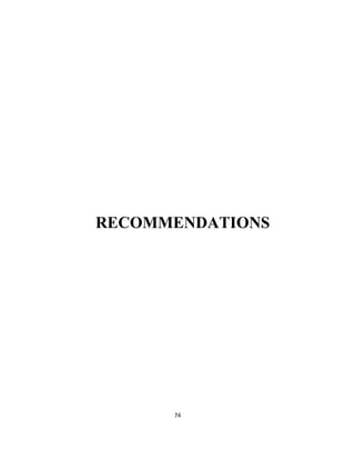 74
RECOMMENDATIONS
 