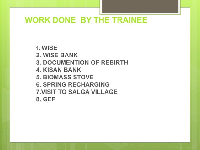 AMU SOCIAL WORK AND HESCO INTERNSHIP PPT