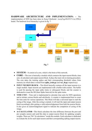 Hardware Implementation of Spiking Neural Network (SNN) | PDF