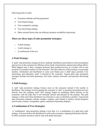 Report on mapro & fmcg sector and sales promotion | PDF