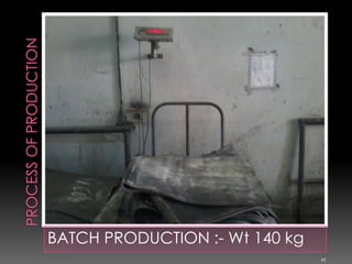 BATCH PRODUCTION :- Wt 140 kg
45
 