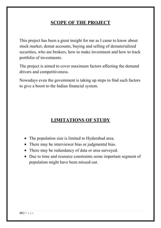 Summer internship project indiabulls | DOCX