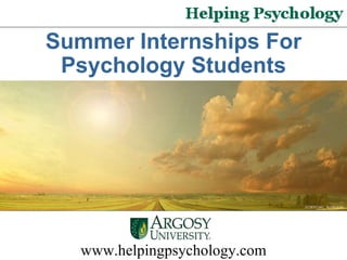 www.helpingpsychology.com 3528352461_4cbfacac6c Summer Internships For Psychology Students 