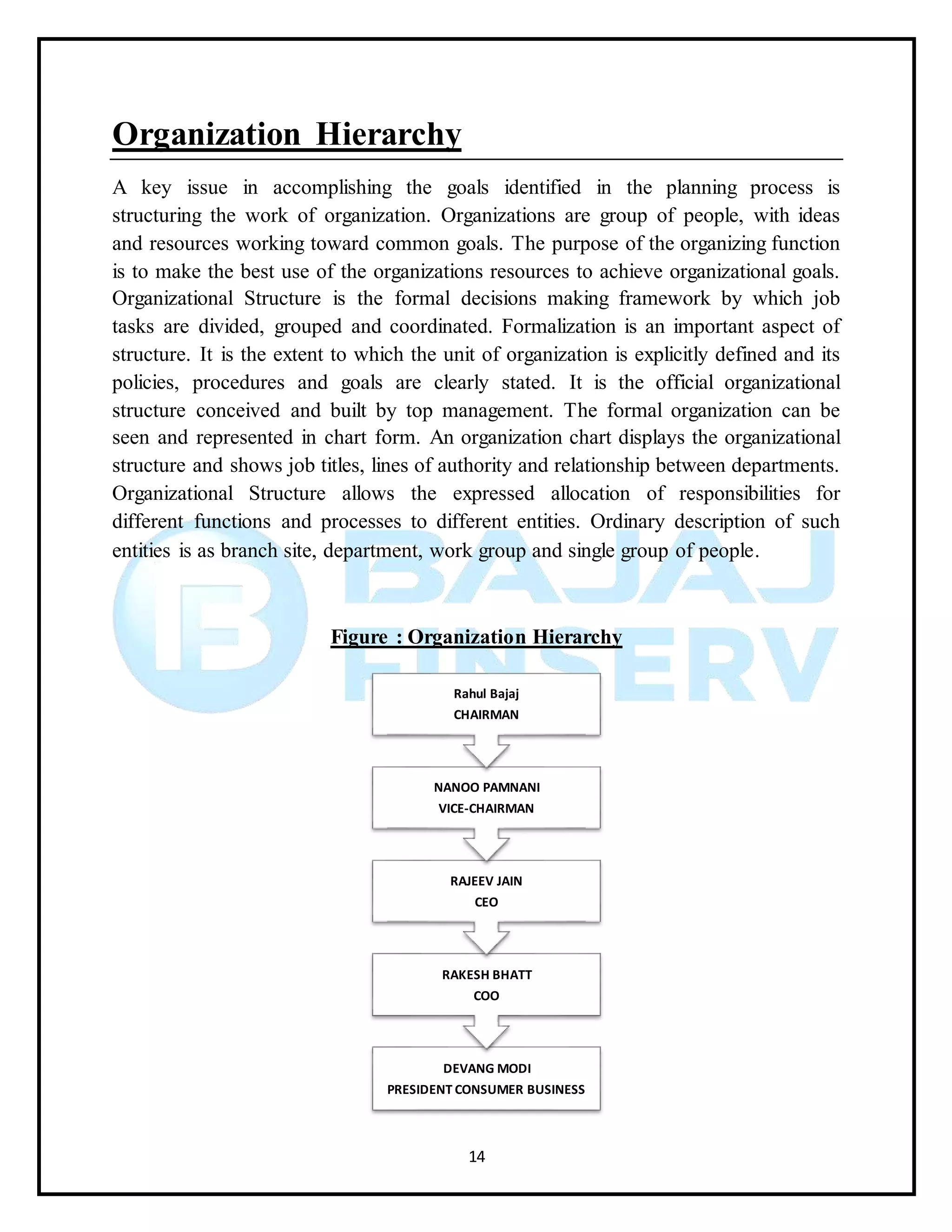 Summer intership project bajaj finserv | DOCX