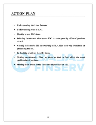 Summer intership project bajaj finserv | DOCX
