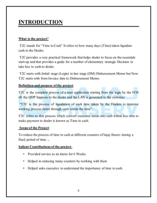 Summer intership project bajaj finserv | DOCX