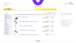 *A Awei tem produtos
à venda no Mercado
livre.
*As pessoas costumam
interagir com a
empresa na plataforma
com perguntas e
recomendações.
Concorrentes
Planejamento
Geração de Leads /
Branding
 
