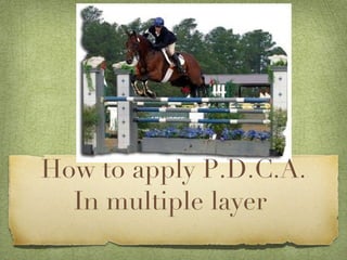 How to apply P.D.C.A. In multiple layer  