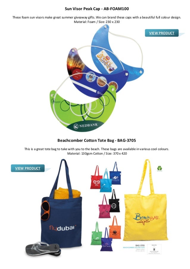 Summer Promotional Gifts Ideas for Your Advertising Campaign