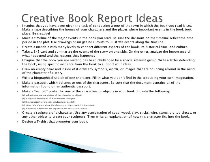 Summer Reading Projects