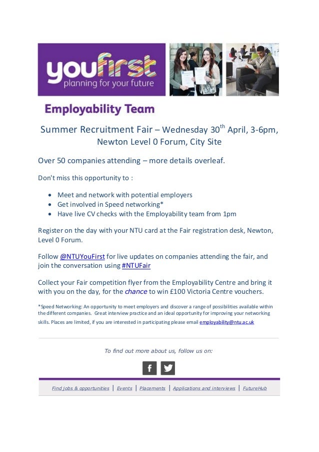 summer recruitment fair flyer 2014 ad job fair flyer examples