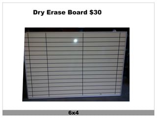 Dry Erase Board $30
6x4
 