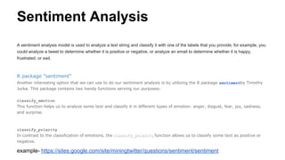 Sentiment Analysis
A sentiment analysis model is used to analyze a text string and classify it with one of the labels that...
