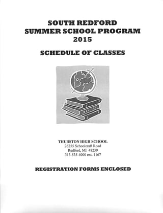 Summer School 2015 enrollment packet