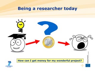 Being a researcher today How can I get money for my wonderful project? 