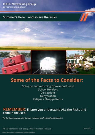 Summer's here . . . .  and so are the risks