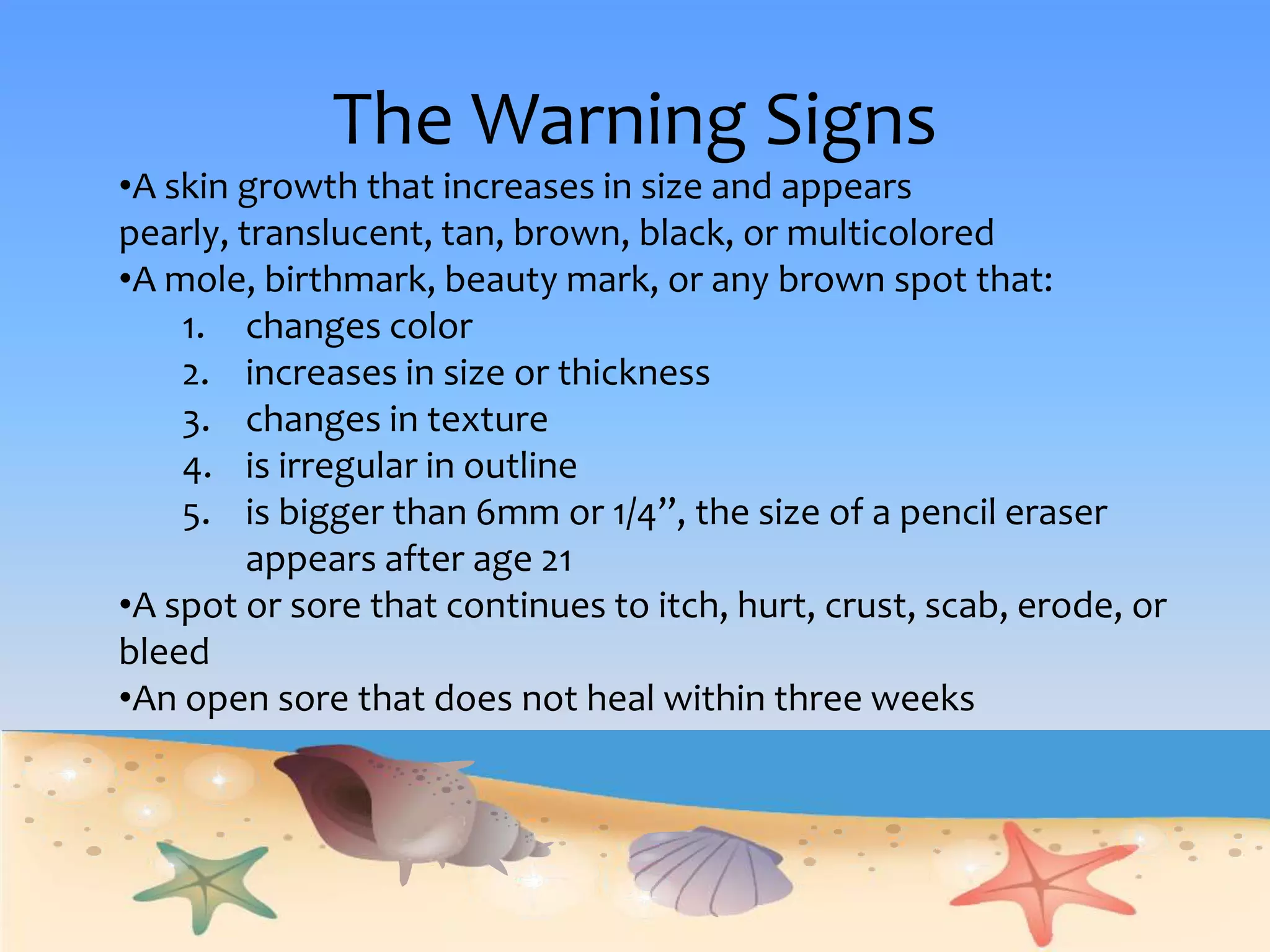 MelanomaOne person dies of melanoma every 62 minutes.One in 55 people will be diagnosed with melanoma during their lifetime.Melanoma is the most common form of cancer for young adults 25-29 years old and the second most common form of cancer for young people 15-29 years old.The survival rate for patients whose melanoma is detected early, before the tumor has penetrated the skin, is about 99 percent.