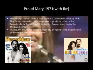 Turner had previously released two solo albums while still with her husband and musical partner Ike Turner. She split from him in 1976 and divorced him in 1978.