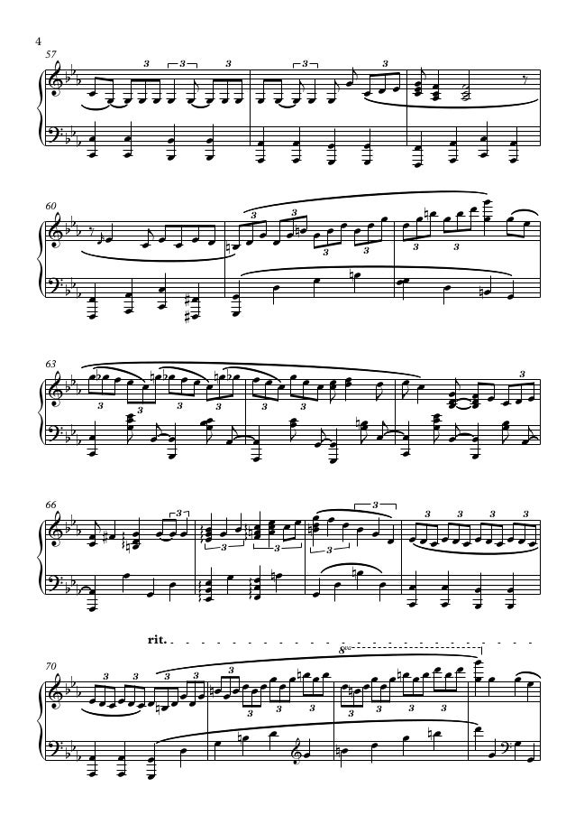summertime pianos of chan unravel piano sheet music
