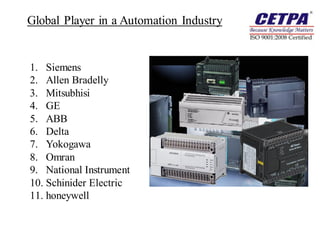 Global Player in a Automation Industry


1. Siemens
2. Allen Bradelly
3. Mitsubhisi
4. GE
5. ABB
6. Delta
7. Yokogawa
8. Omran
9. National Instrument
10. Schinider Electric
11. honeywell
 
