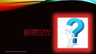 QUERIES???
5/6/2015Department of electronics engineering
 