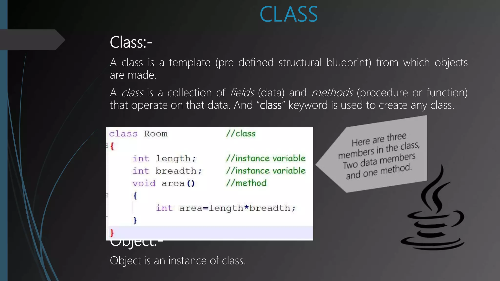 Summer training presentation on "CORE JAVA". | PPTX