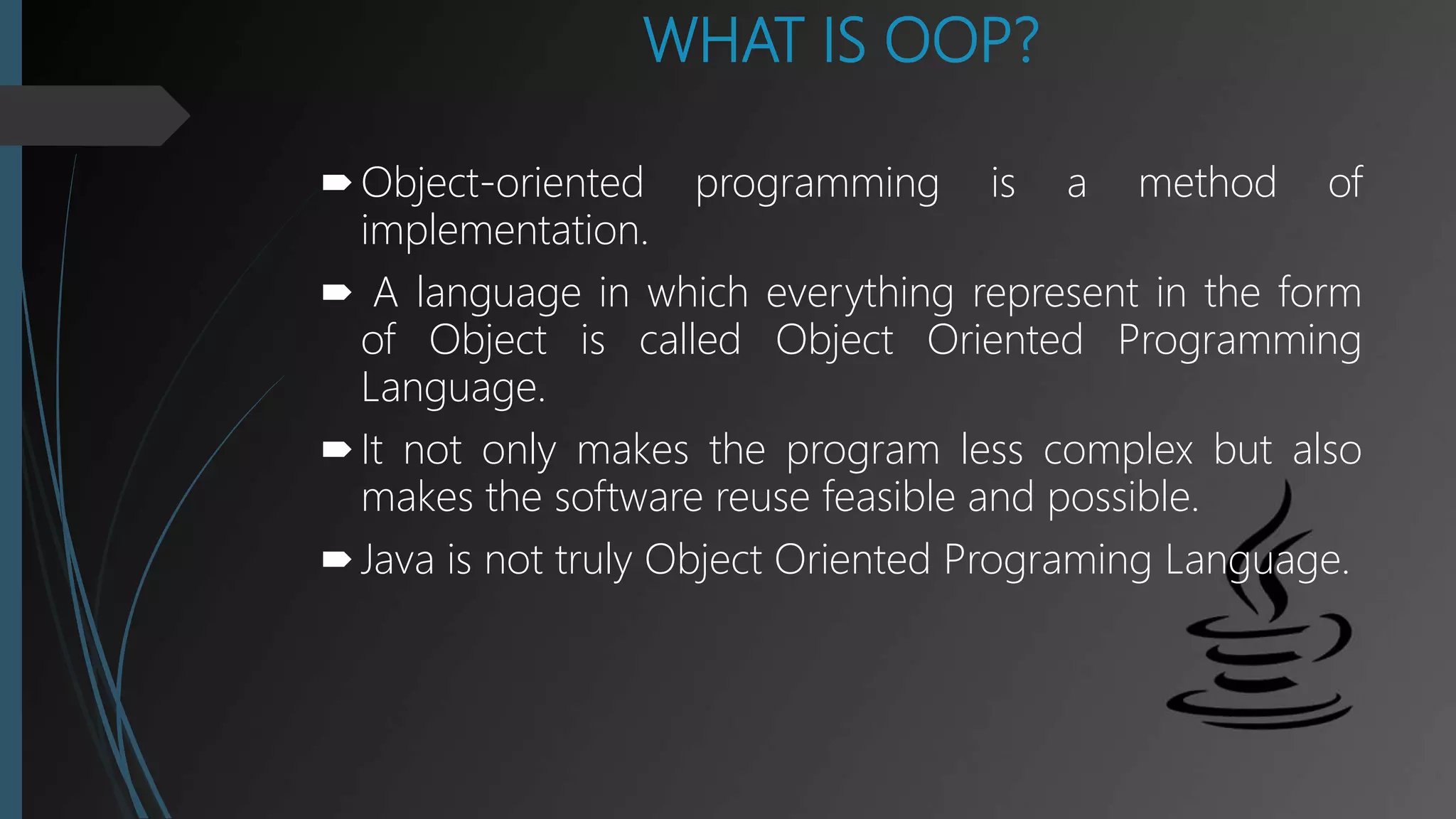 Summer training presentation on "CORE JAVA". | PPTX