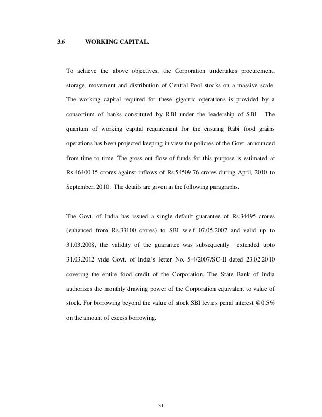 summer training project on fci self portrait essay example