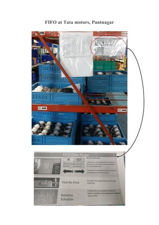 FIFO at Tata motors, Pantnagar
 