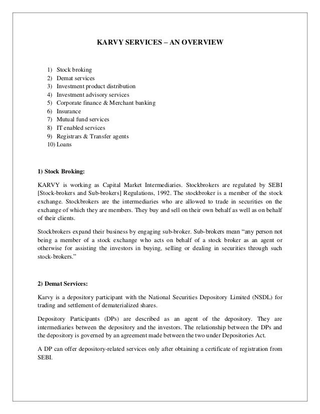 Dissertation report mutual funds