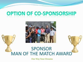 SPONSOR
MAN OF THE MATCH AWARD
 