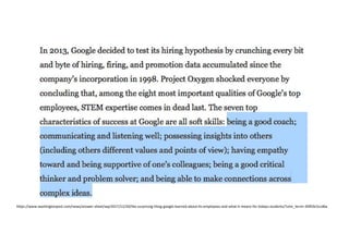 https://www.washingtonpost.com/news/answer-sheet/wp/2017/12/20/the-surprising-thing-google-learned-about-its-employees-and-what-it-means-for-todays-students/?utm_term=.83f03c5ccd6a
 