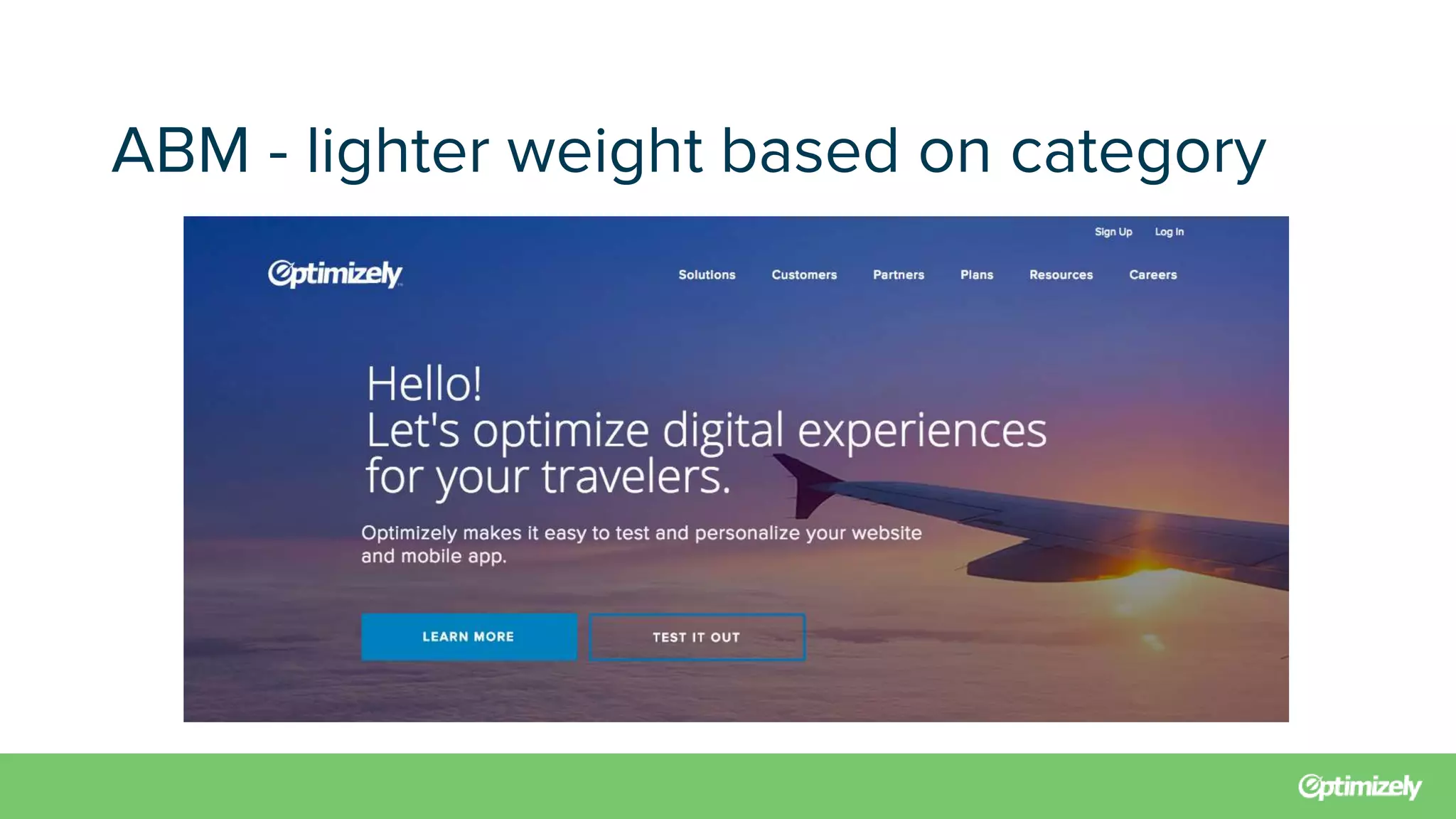 ABM - lighter weight based on category
 