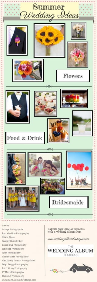 A Collage Of Summer Wedding Ideas