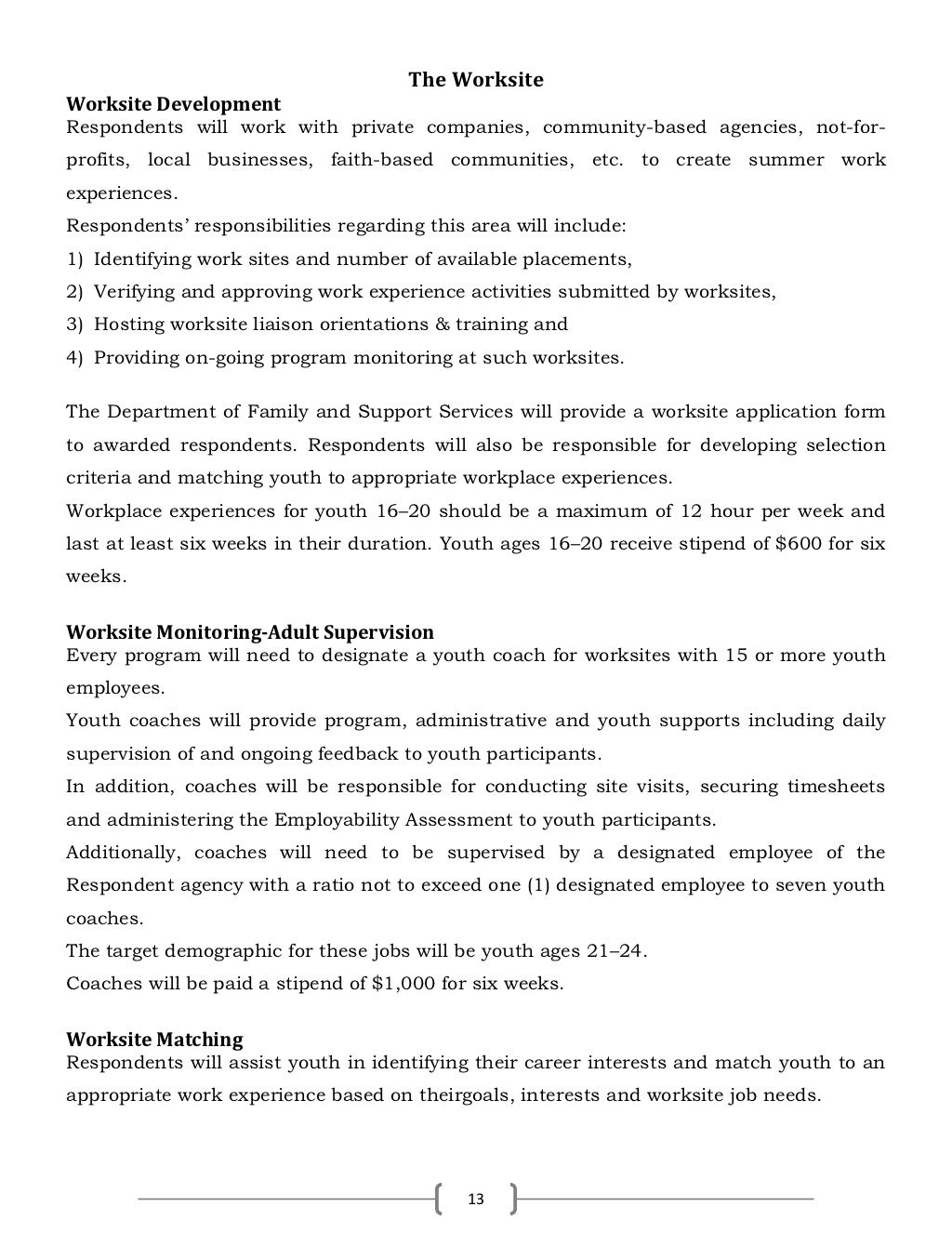 Summer Youth Employment Programs