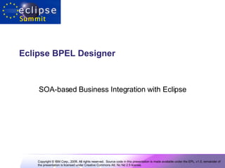 Eclipse BPEL Designer   SOA-based Business Integration with Eclipse 