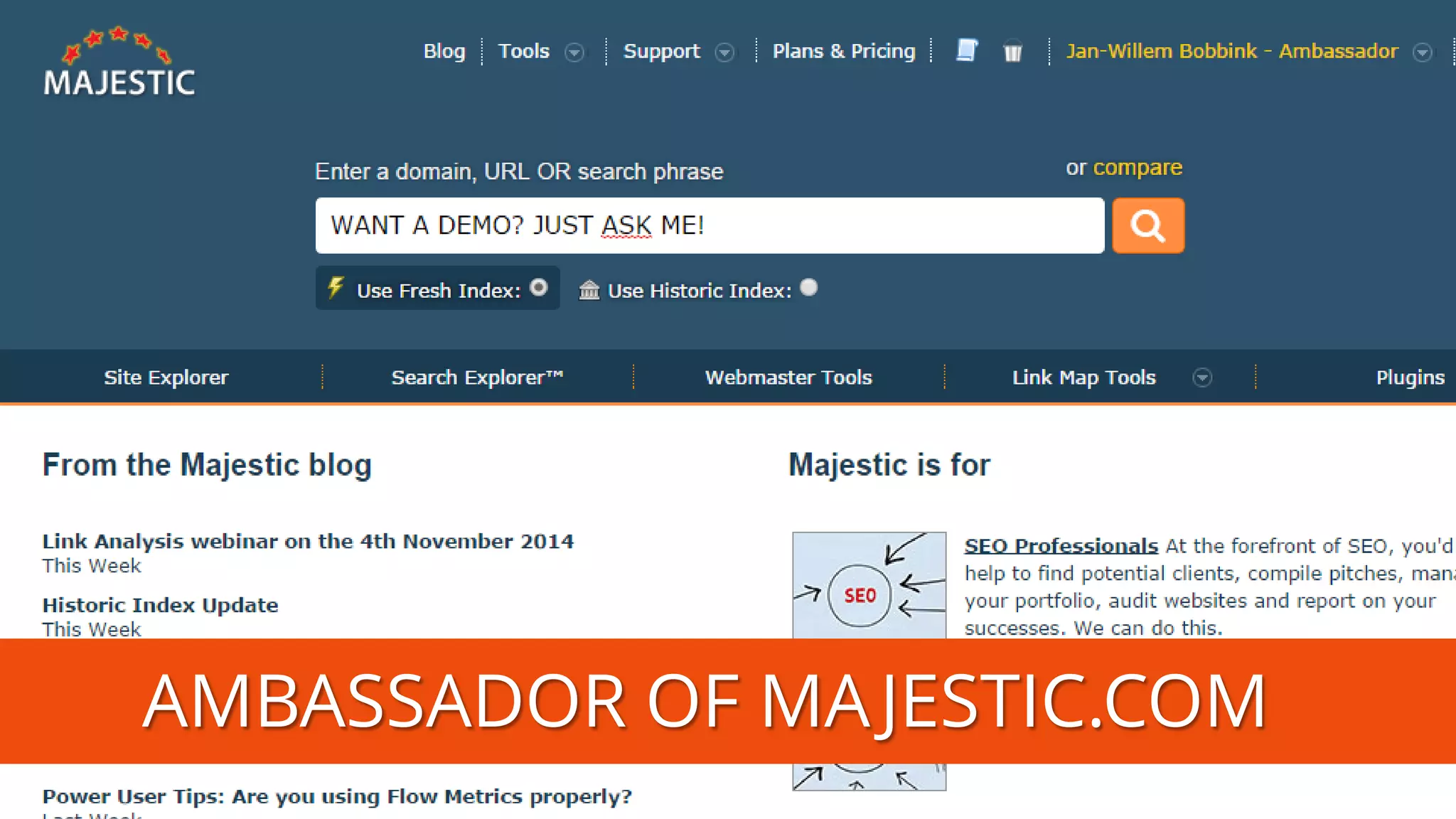 AMBASSADOR OF MAJESTIC.COM  