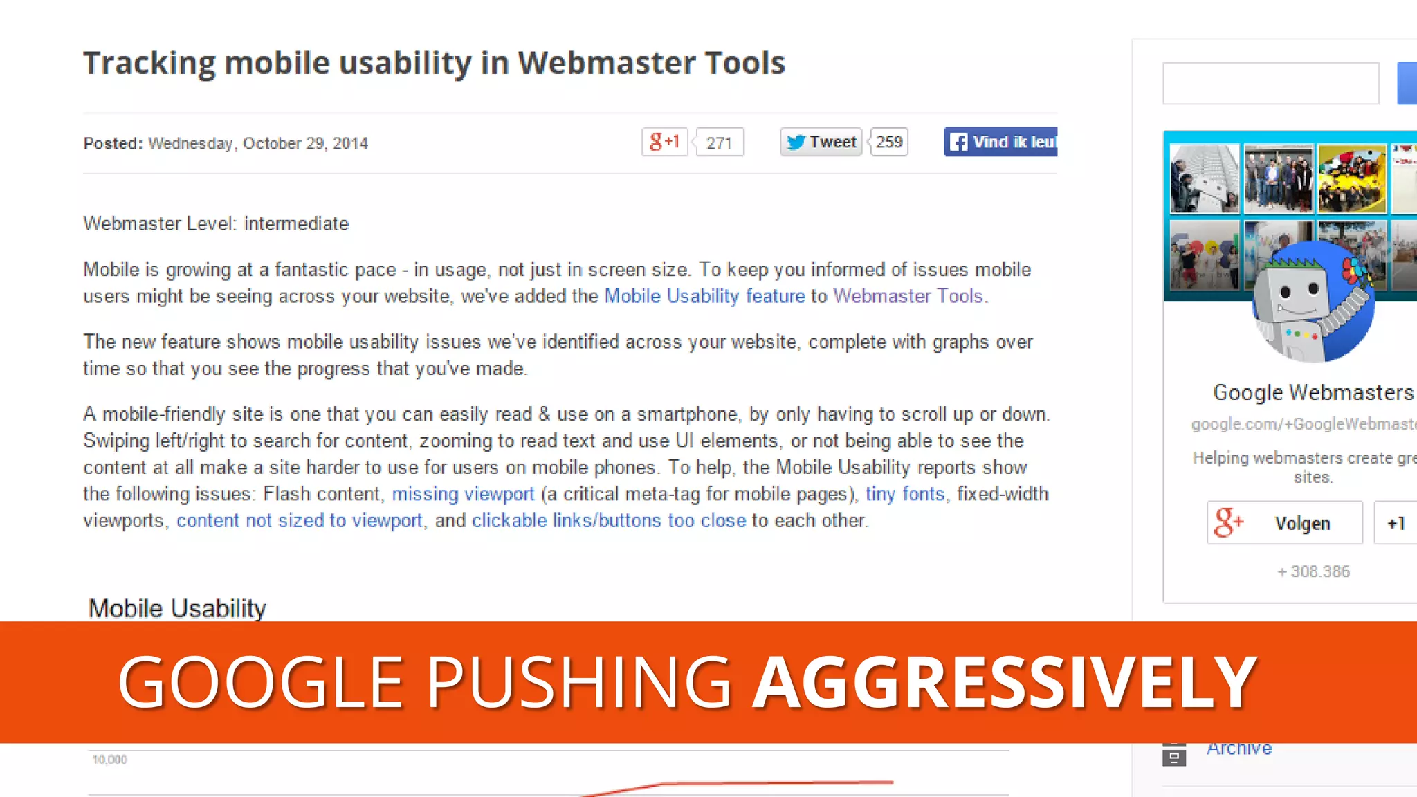 GOOGLE PUSHING AGGRESSIVELY  