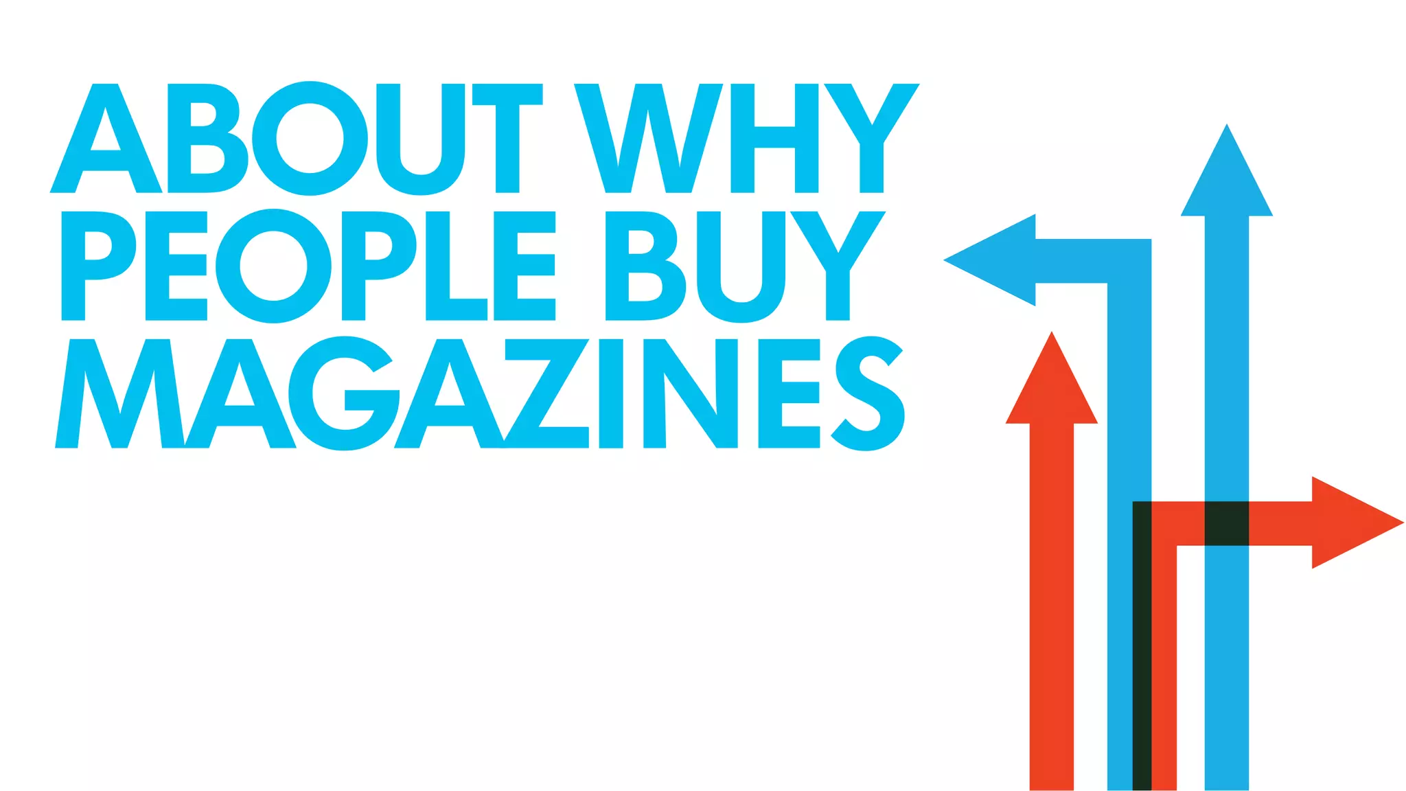 ABOUT WHY
PEOPLE BUY
MAGAZINES