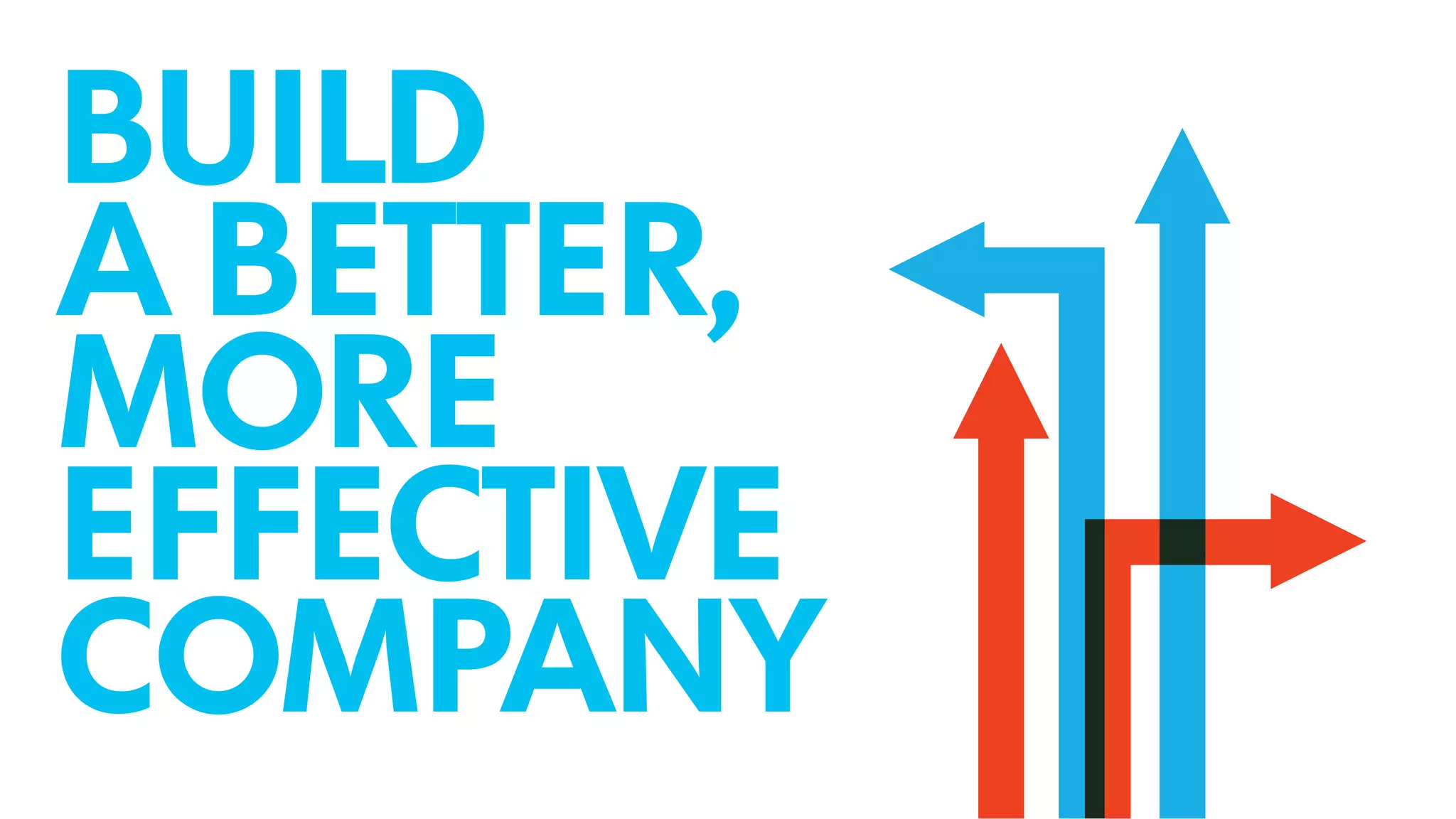 BUILD
A BETTER,
MORE
EFFECTIVE
COMPANY