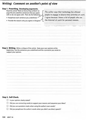 Summit 1 workbook | PDF