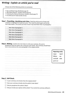 Summit 1 workbook | PDF