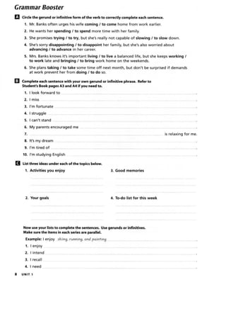 Summit 1 workbook | PDF