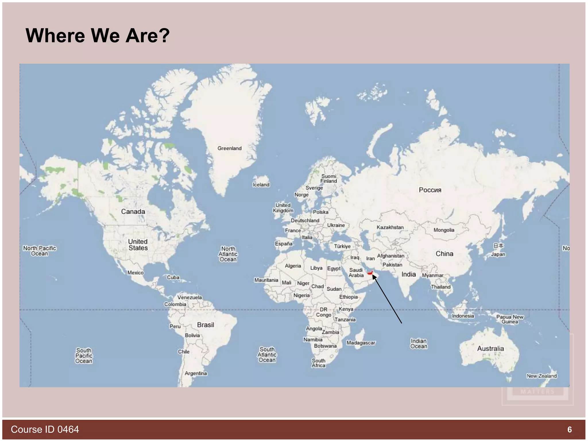 6Course ID 0464Where We Are?